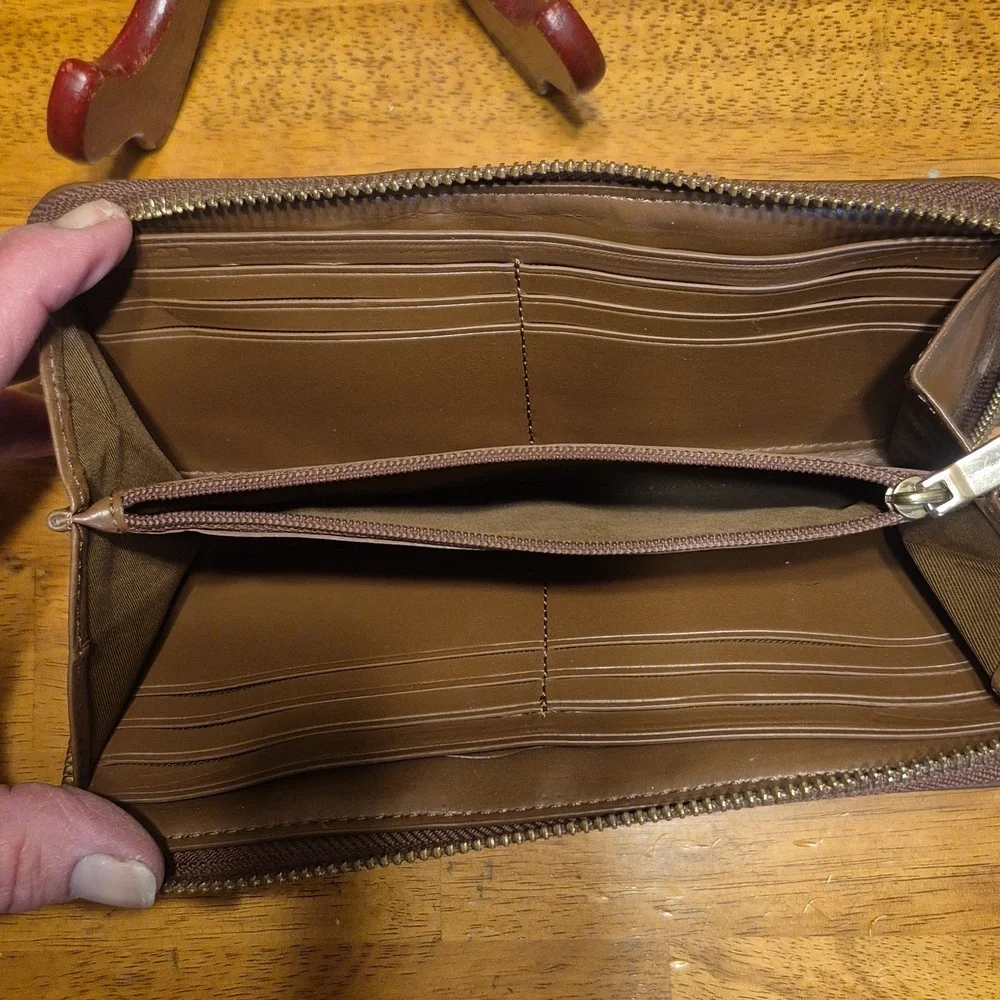 Coach Brown and Tan Wallet - Picture 8 of 11